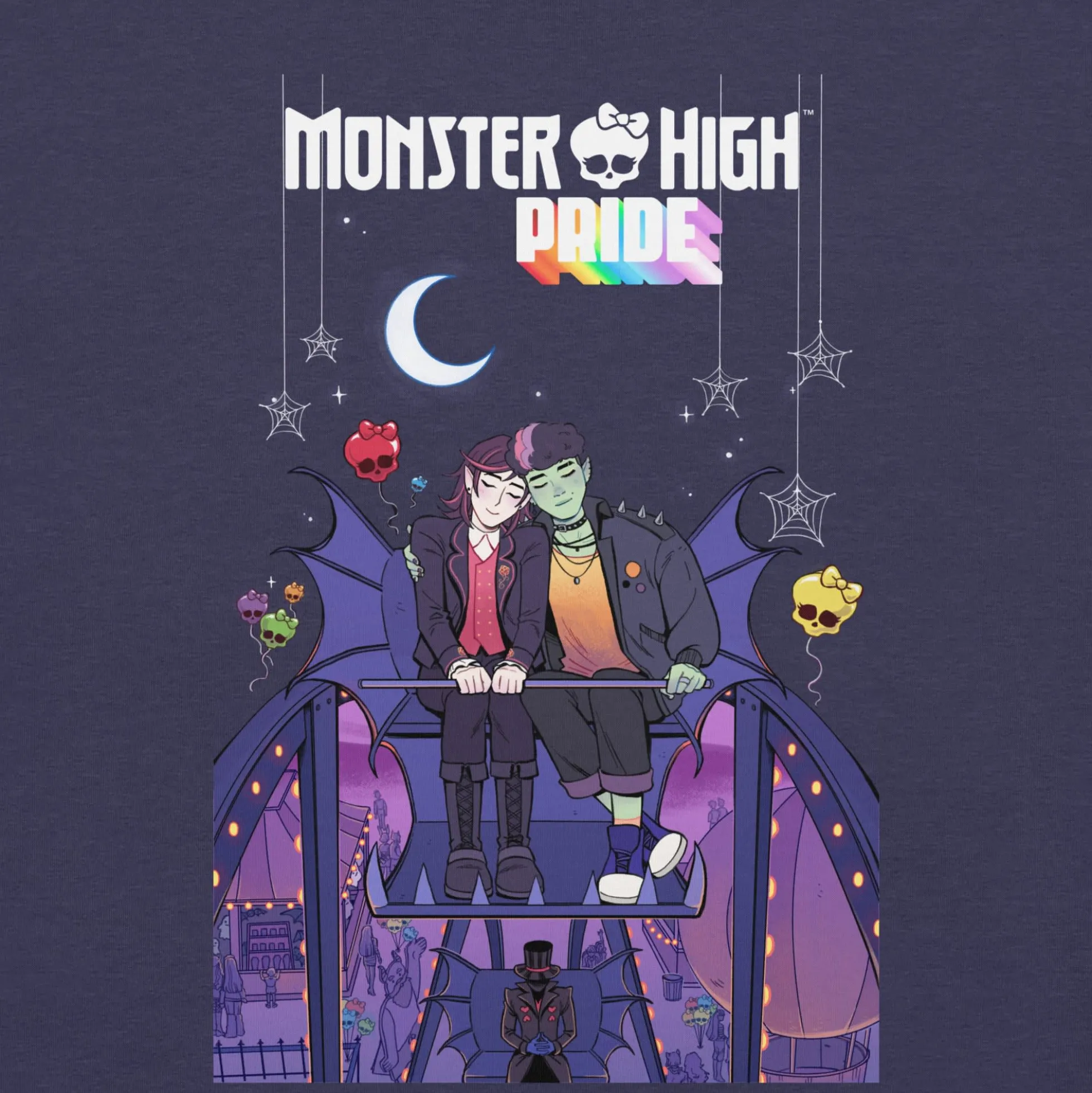 Monster High Pride Kieran & Spelldon Navy T-Shirt