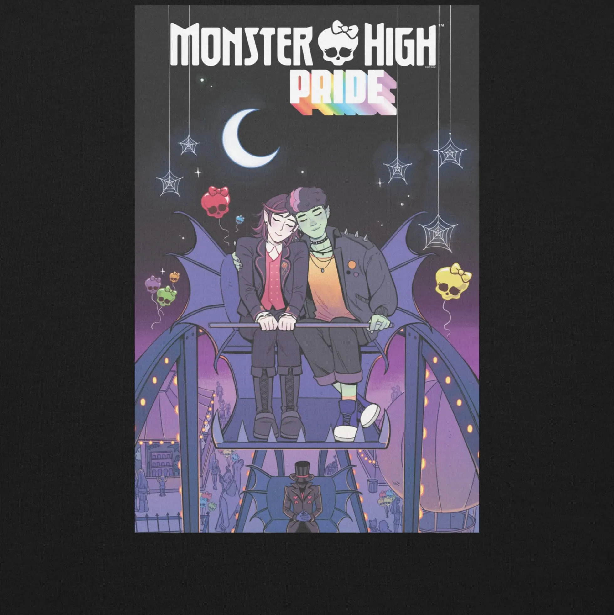 Monster High Pride Kieran & Spelldon Black Sweatshirt