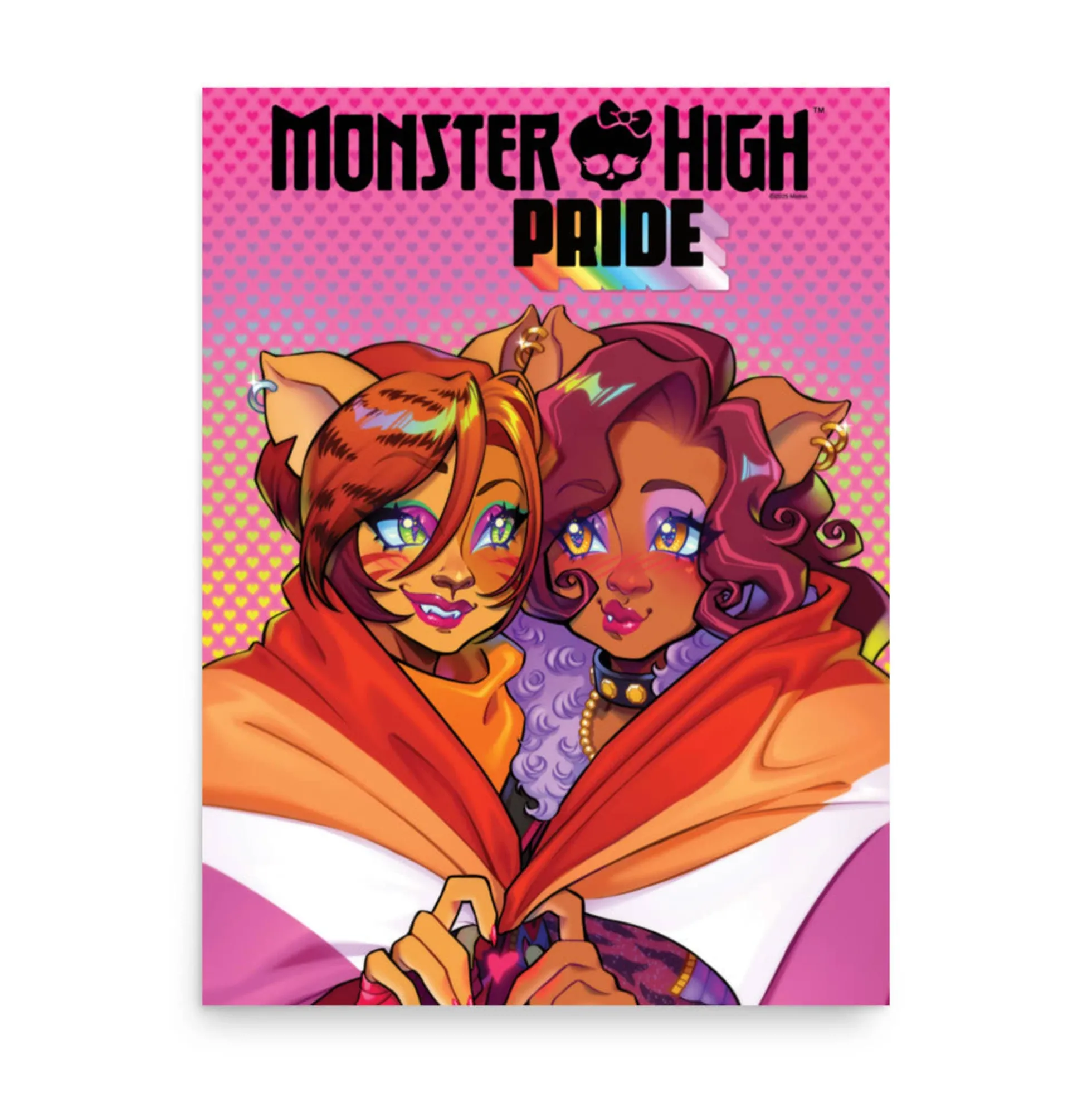 Monster High Pride Toralei & Clawdeen Pink Poster