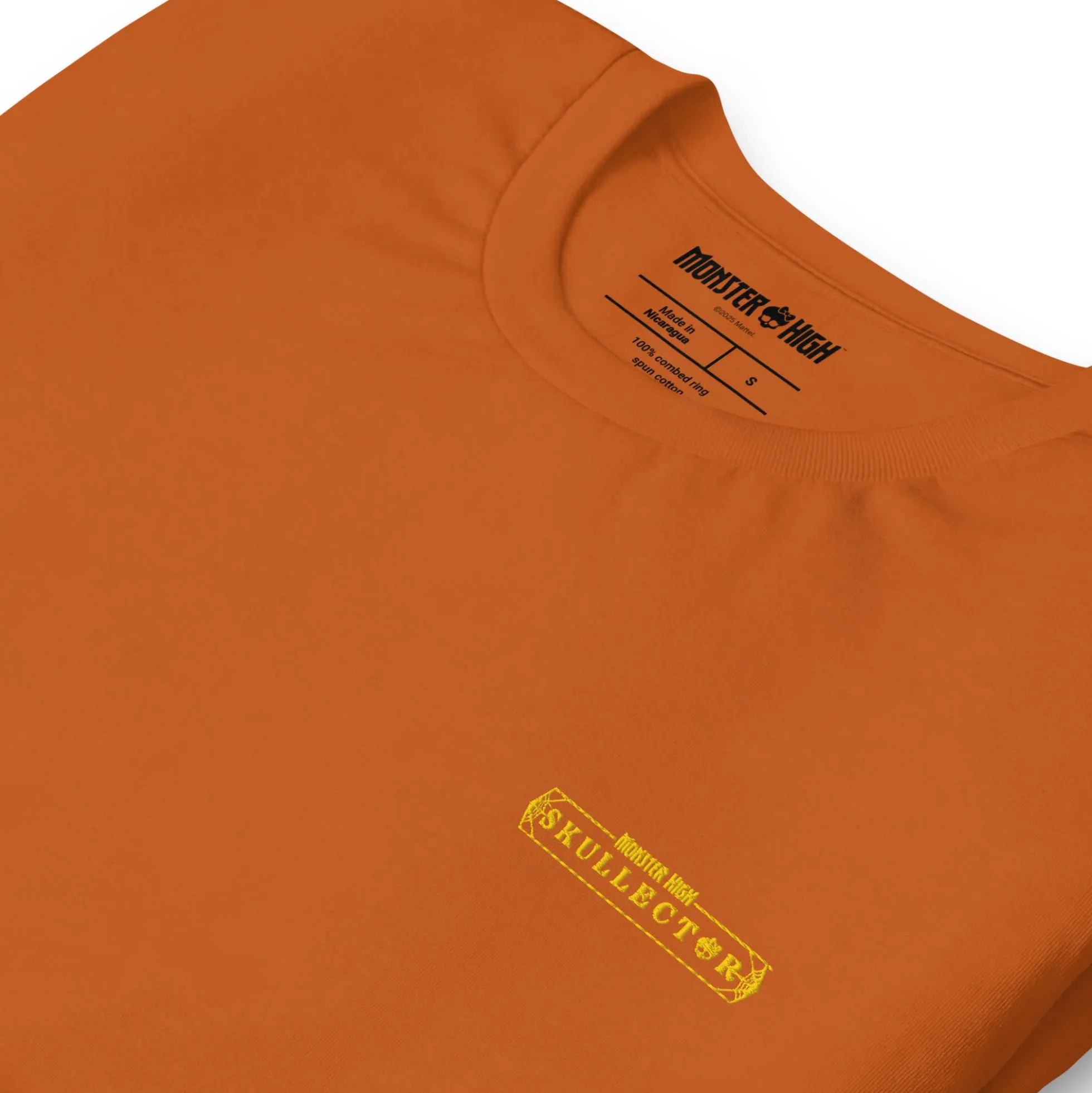 Monster High Skelita Día de Muertos Embroidered Orange T-Shirt