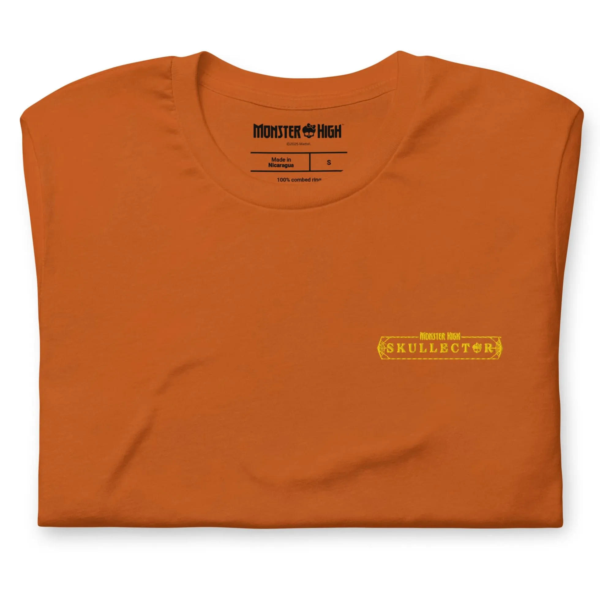 Monster High Skelita Día de Muertos Embroidered Orange T-Shirt