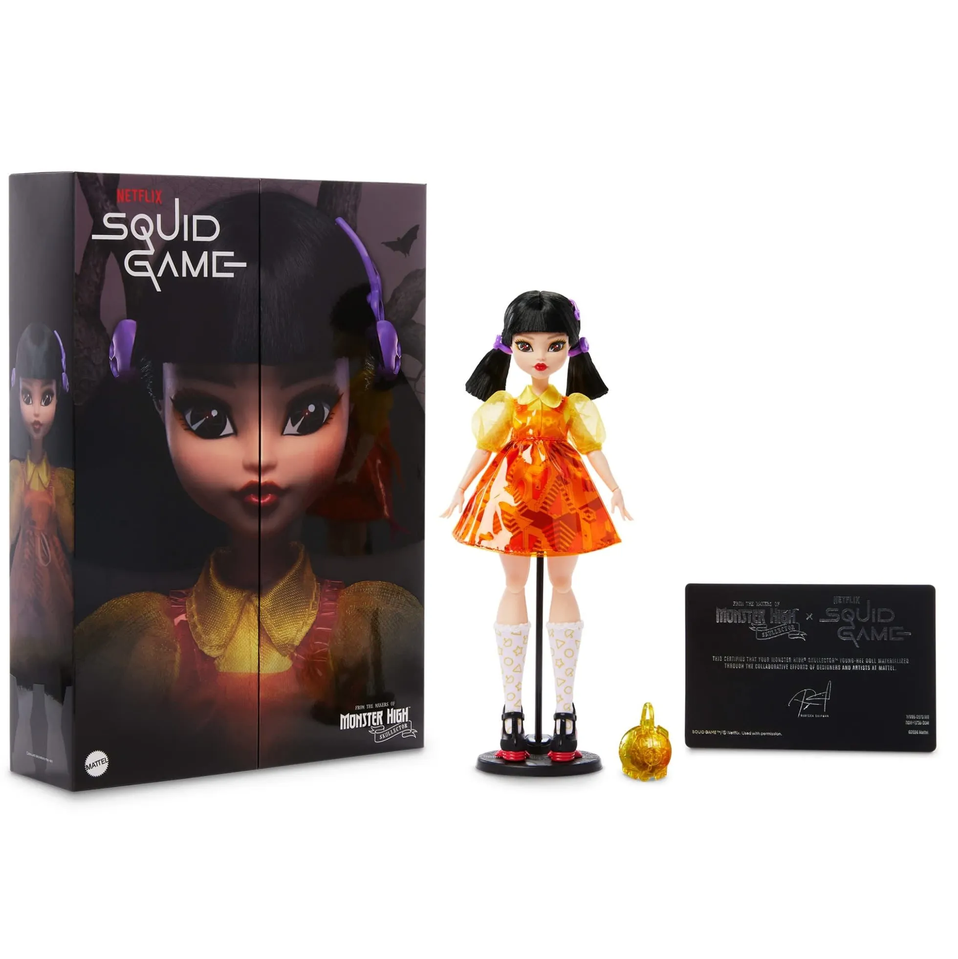 Monster High Skullector Squid Game Young-hee Doll