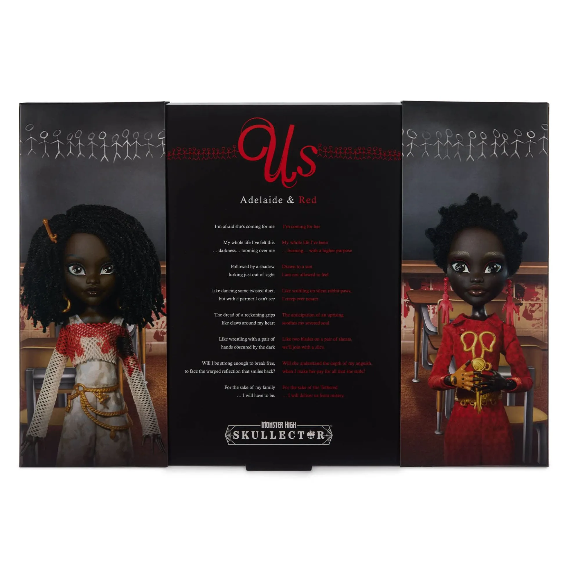 Monster High Skullector Us Dolls – Adelaide and Red 2-Pack