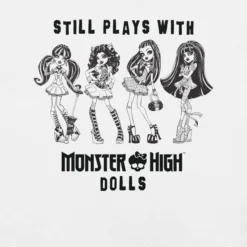 Monster High Still Plays with Monster High Dolls White T-Shirt