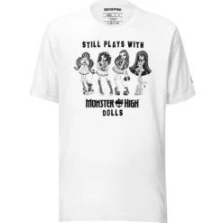 Monster High Still Plays with Monster High Dolls White T-Shirt