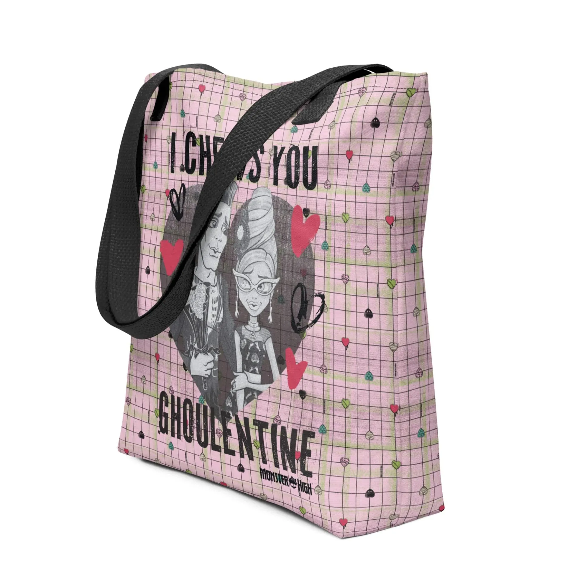 Monster High Ghoulentines Pink Tote Bag