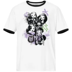 Monster High Lunar Monsters White Ringer T-shirt
