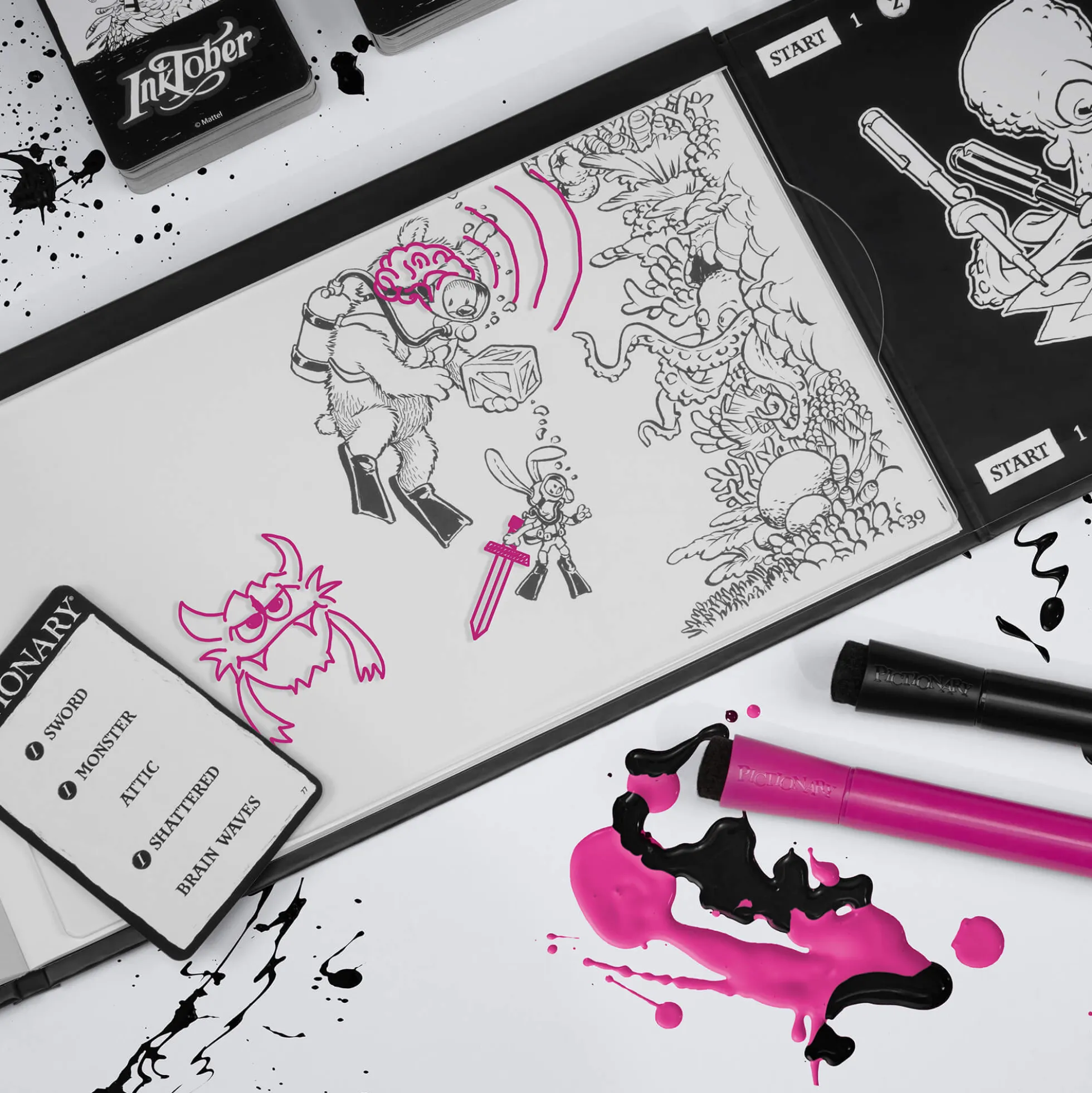 Pictionary Sketchbook x Inktober