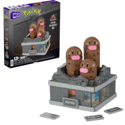 Pokémon Mini Motion Dugtrio Building Set by MEGA