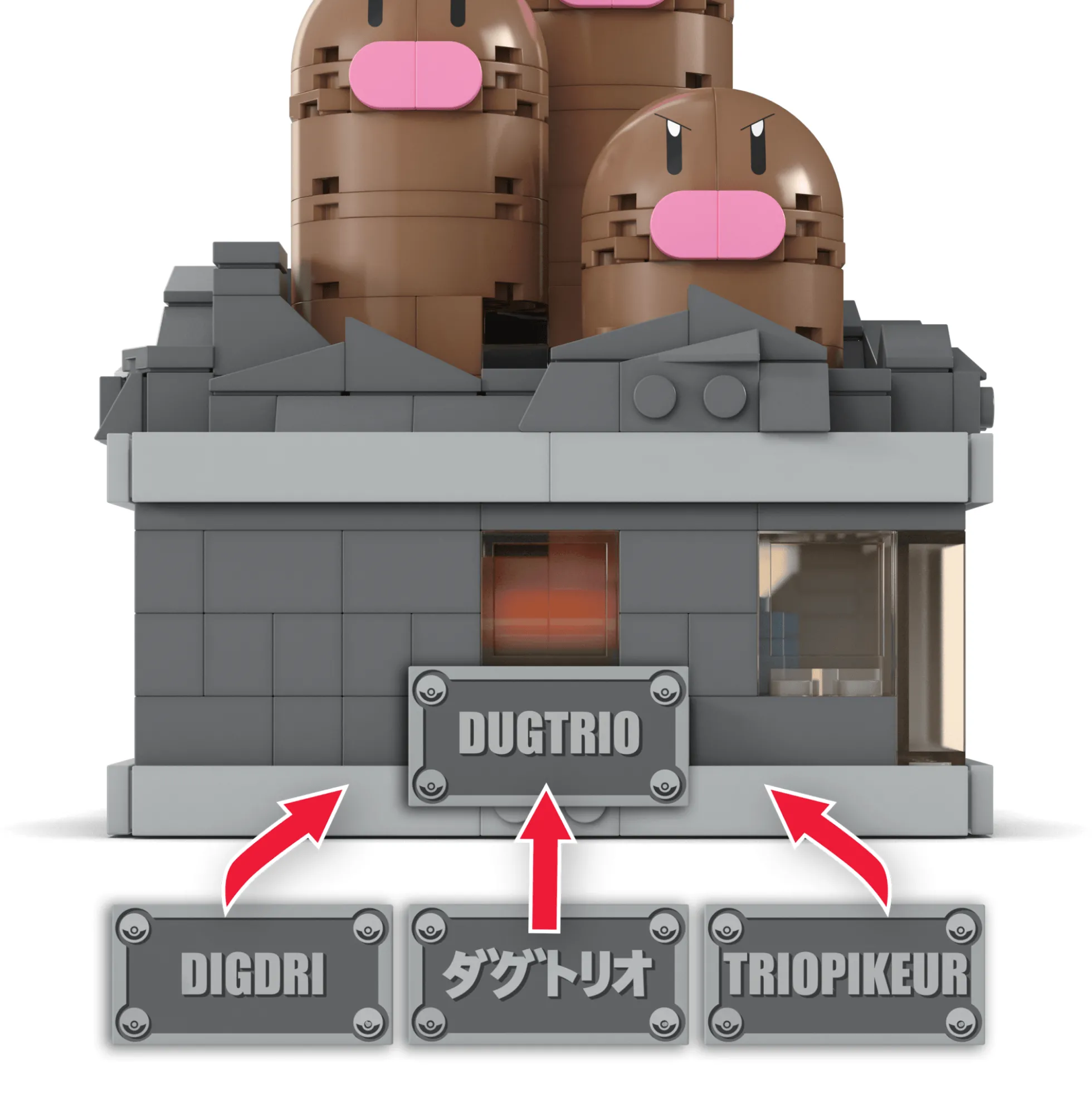 Pokémon Mini Motion Dugtrio Building Set by MEGA