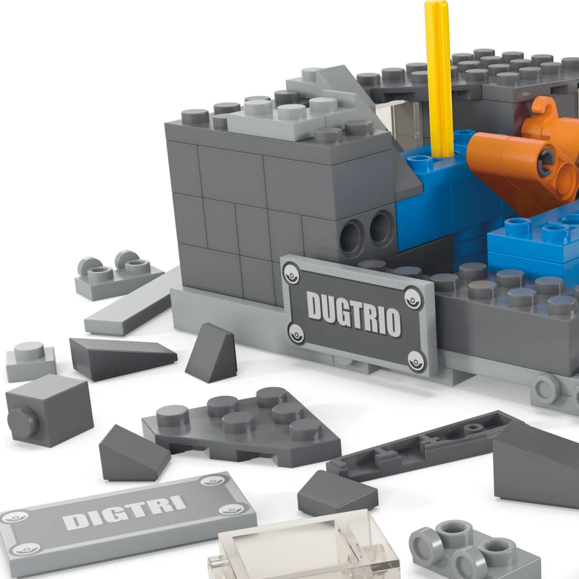 Pokémon Mini Motion Dugtrio Building Set by MEGA