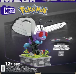 Pokémon Motion Butterfree with Motion Brick Building Set by MEGA