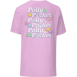 Polly Pocket Icons Embroidered Pink T-Shirt