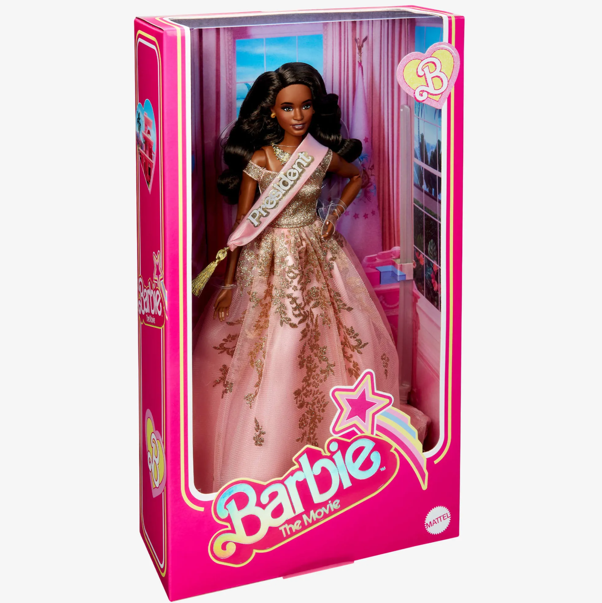 President Barbie in Pink and Gold Dress – Barbie The Movie