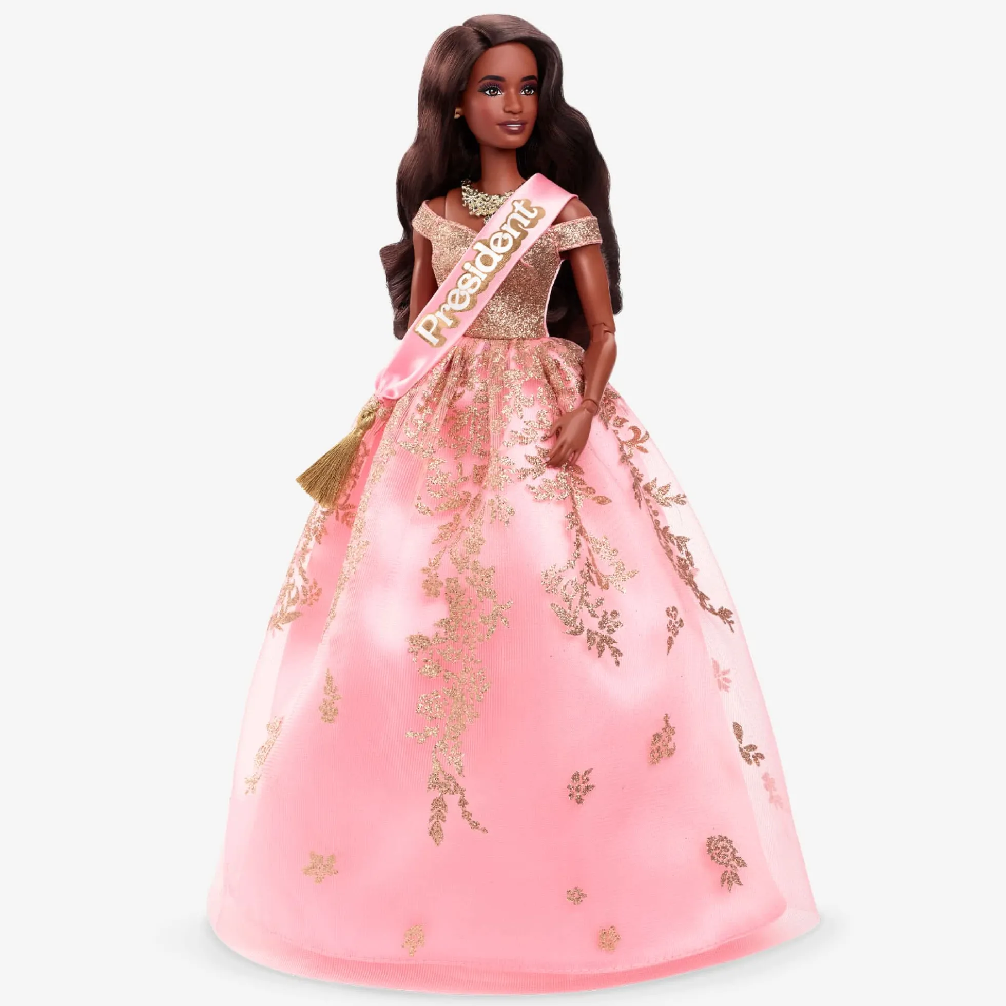 President Barbie in Pink and Gold Dress – Barbie The Movie