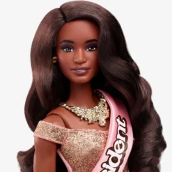 President Barbie in Pink and Gold Dress – Barbie The Movie