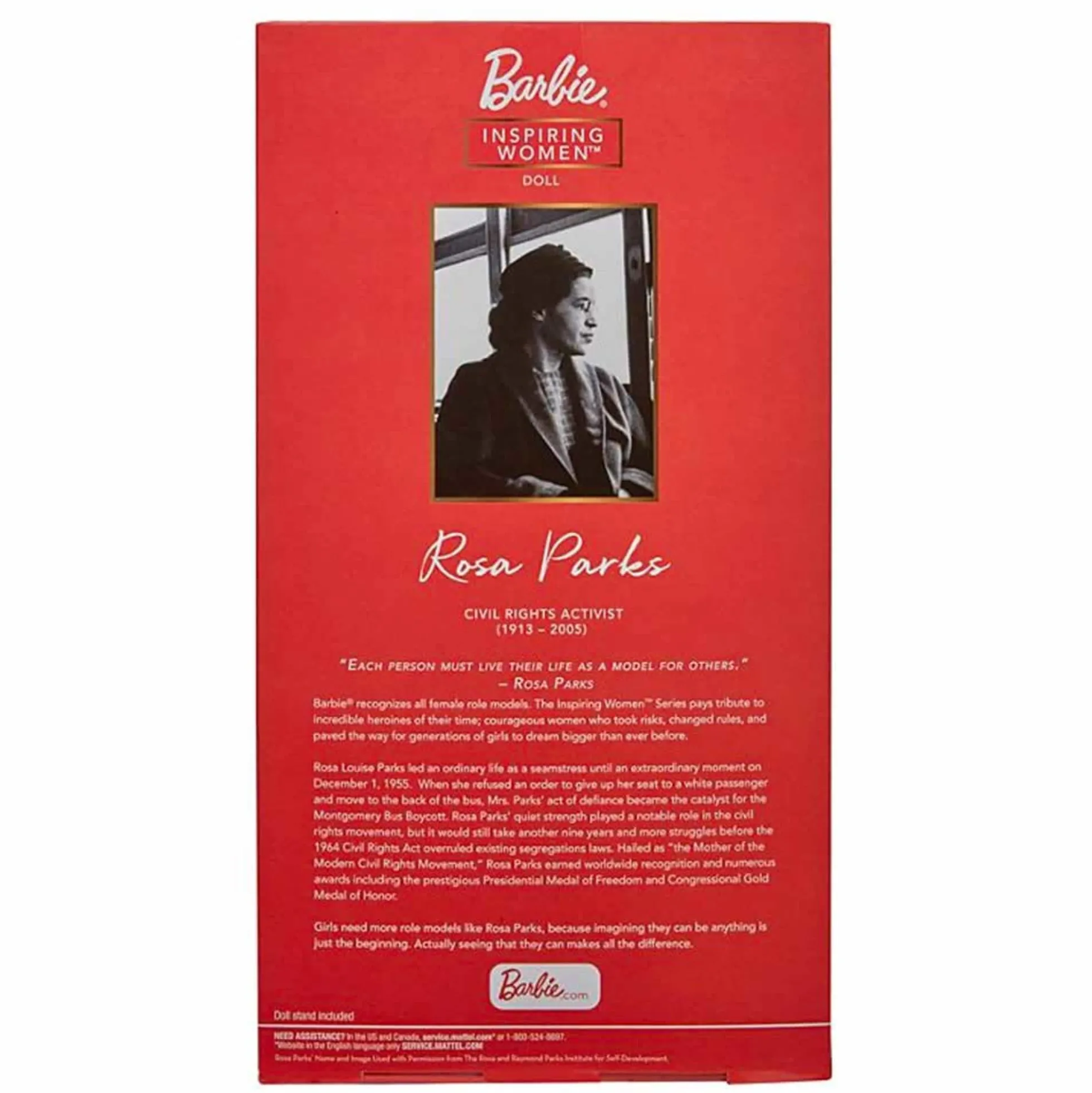 Rosa Parks Barbie Inspiring Women Doll