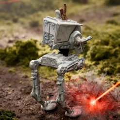 Star Wars Starships Select AT-ST With Chewbacca