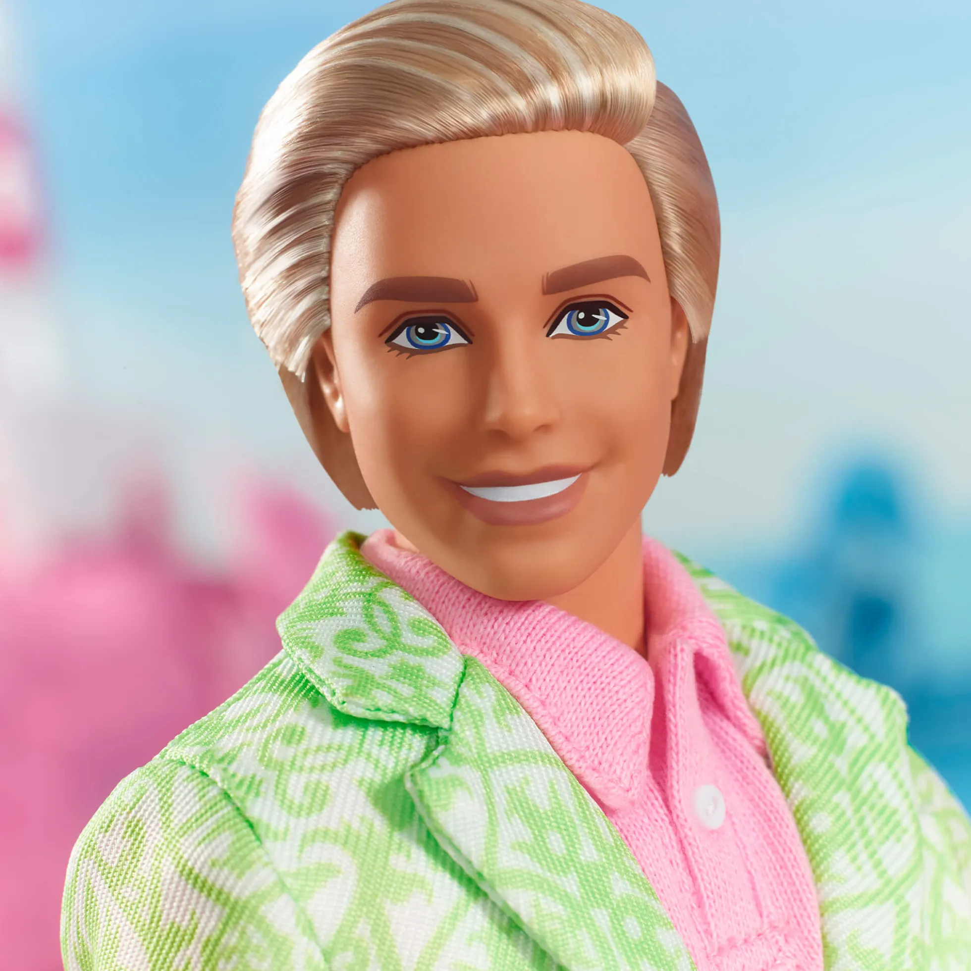 “Sugar’s Daddy” Ken Doll in Pastel Suit With Dog – Barbie The Movie