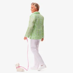 “Sugar’s Daddy” Ken Doll in Pastel Suit With Dog – Barbie The Movie