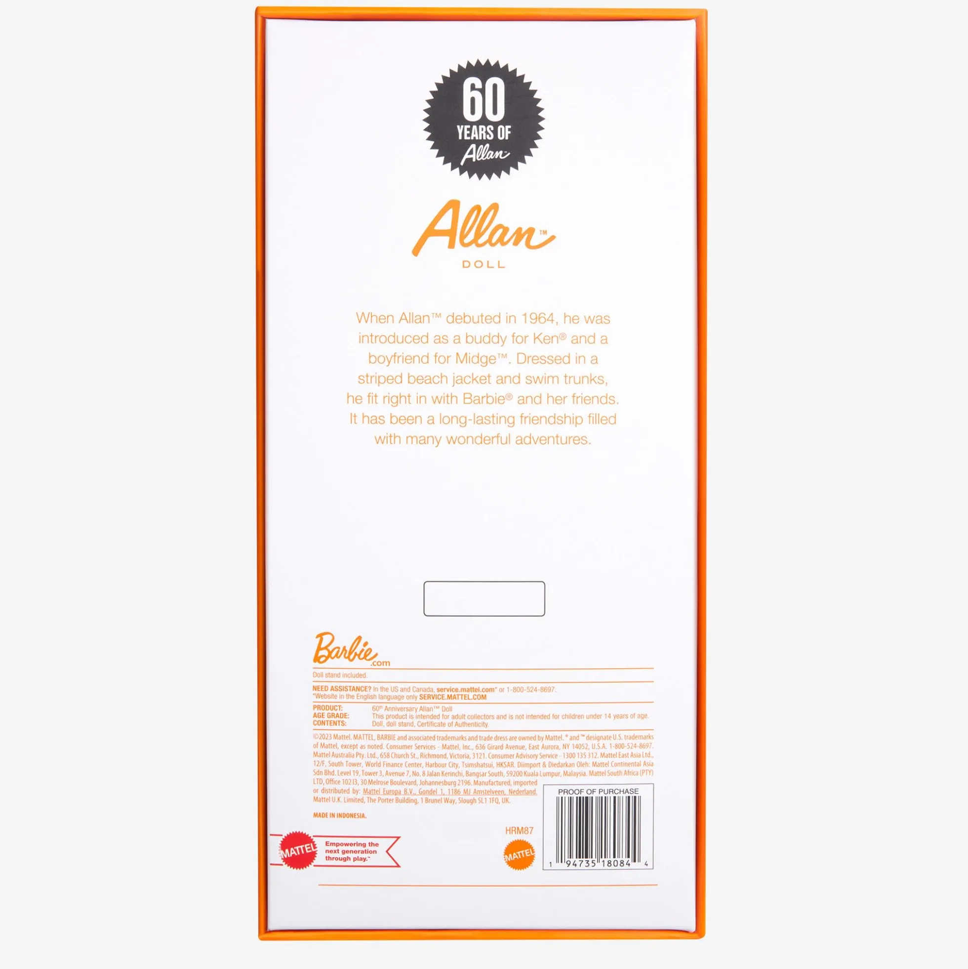 60th Anniversary Allan Vintage Reproduction Doll