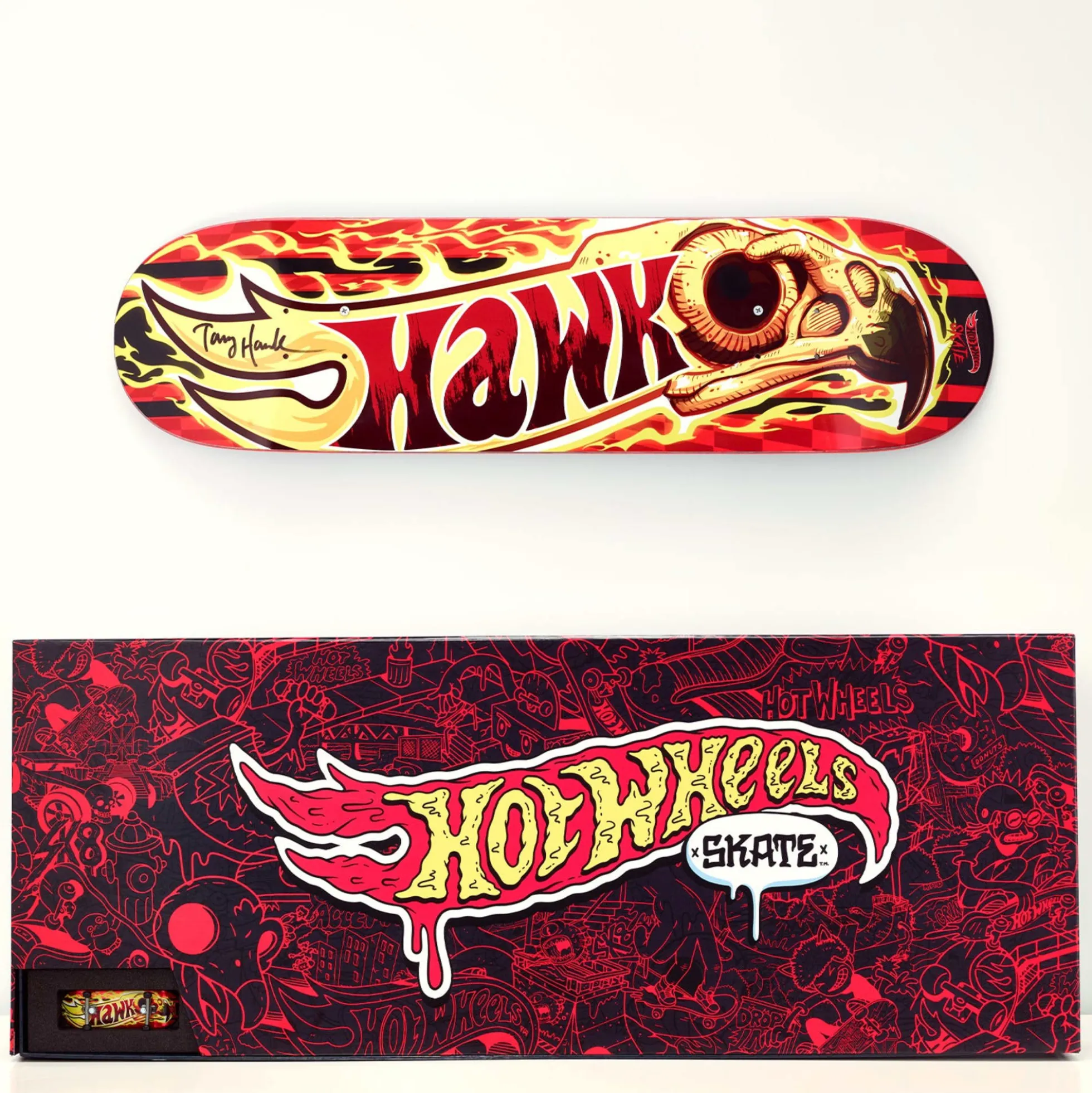 Tony Hawk x Hot Wheels Skate, Wildfire Deck & Fingerboard