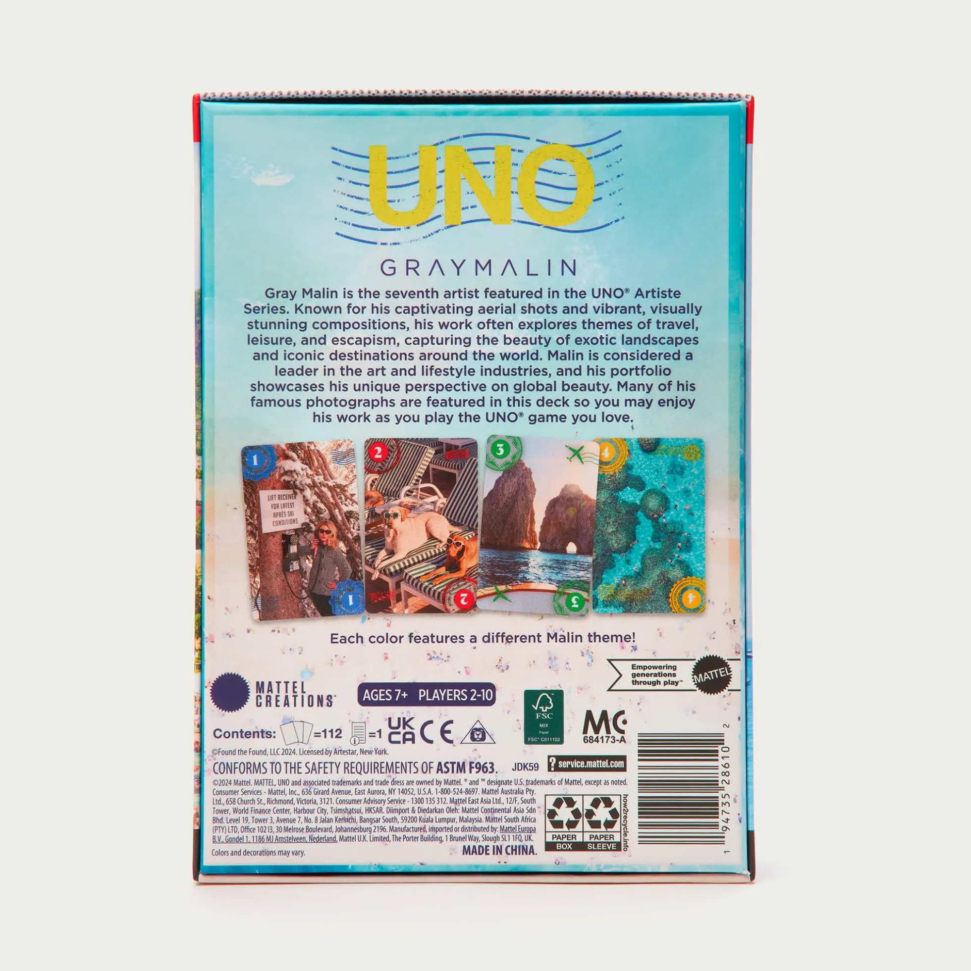 UNO Artiste Series Gray Malin Card Deck