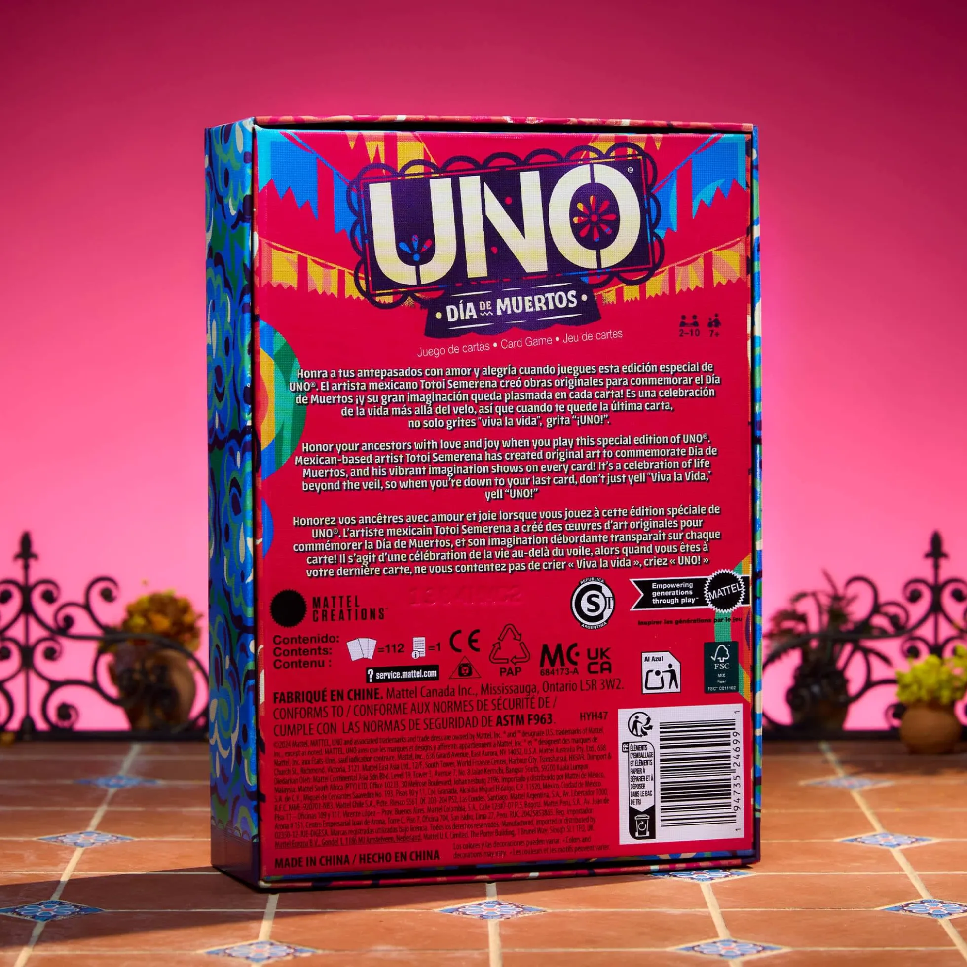 UNO Canvas Día de Muertos Card Game