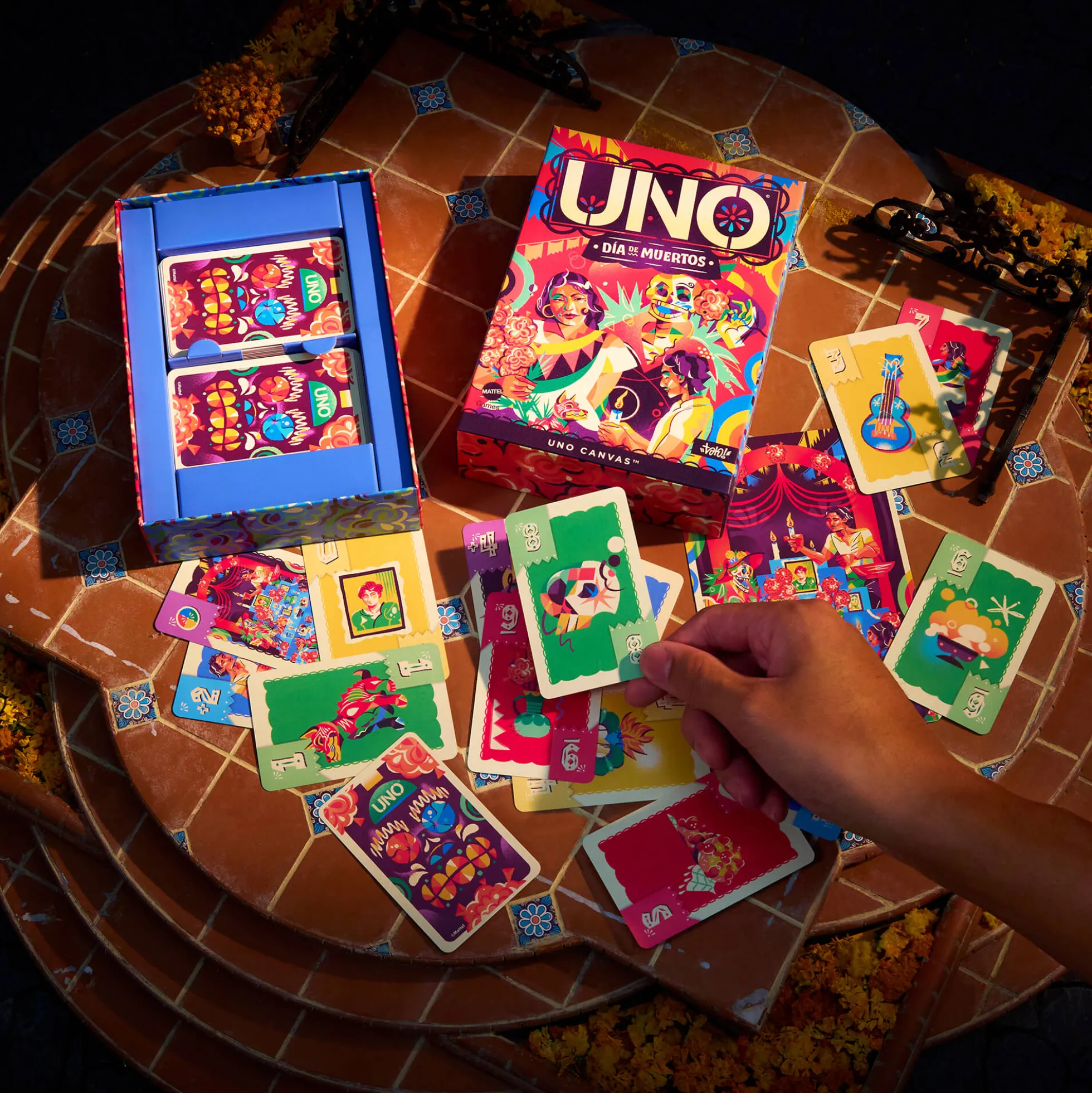 UNO Canvas Día de Muertos Card Game