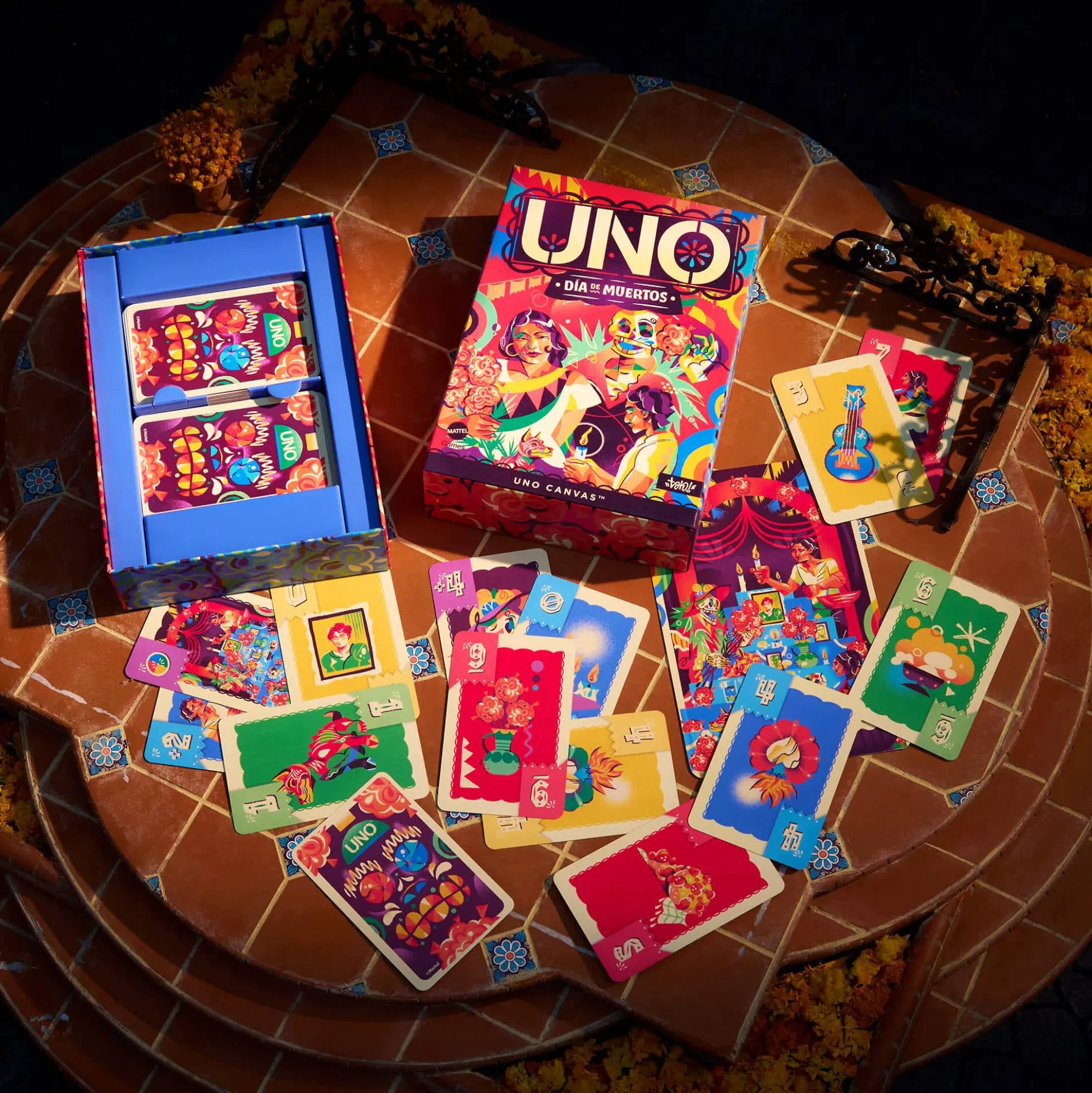 UNO Canvas Día de Muertos Card Game