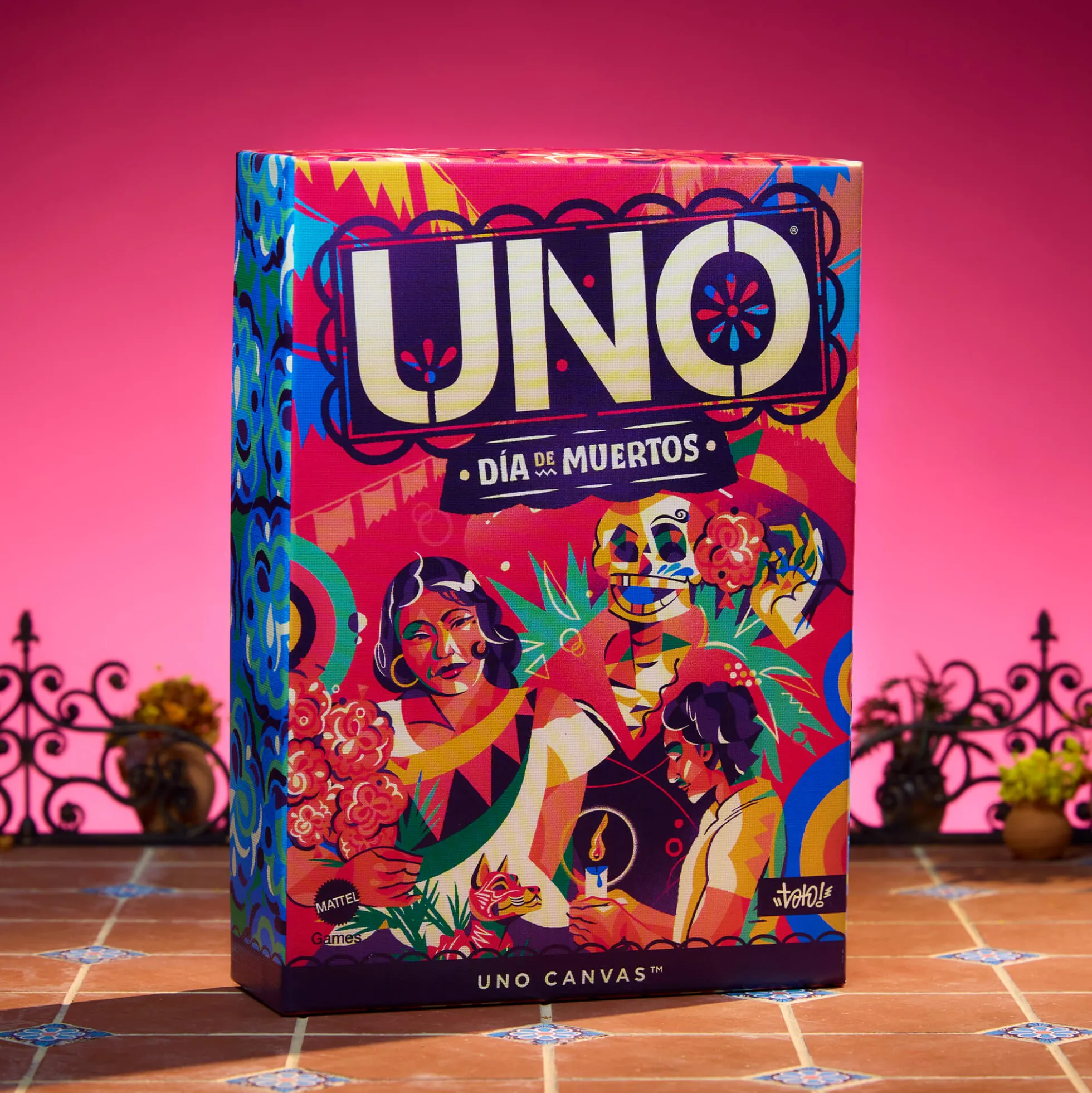 UNO Canvas Día de Muertos Card Game