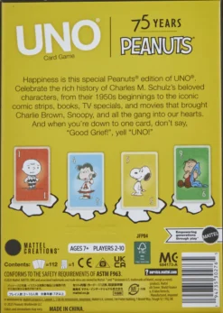 UNO Canvas Peanuts Card Deck