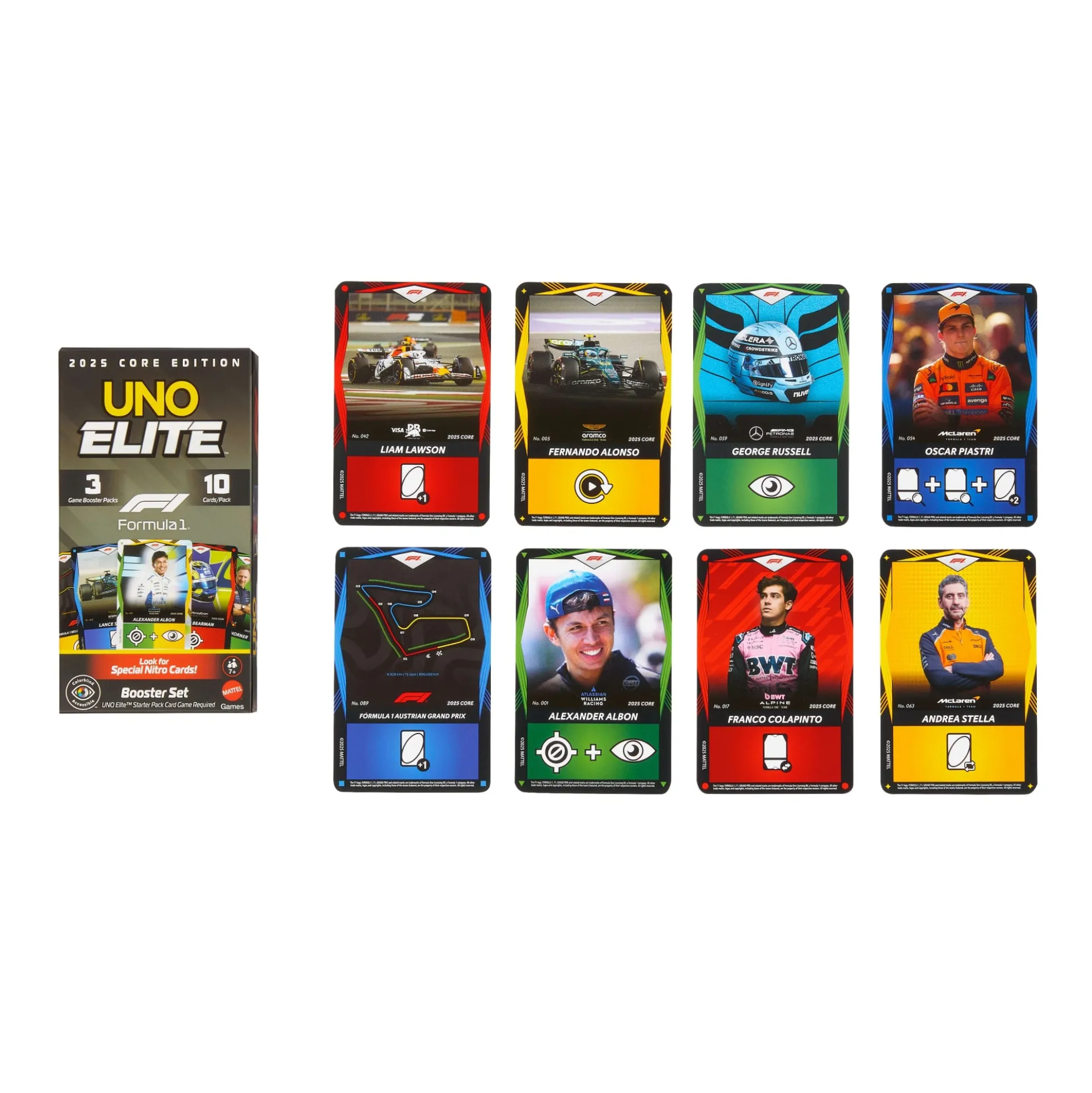 UNO Elite™ Formula 1® 2025 Core Edition Booster Set