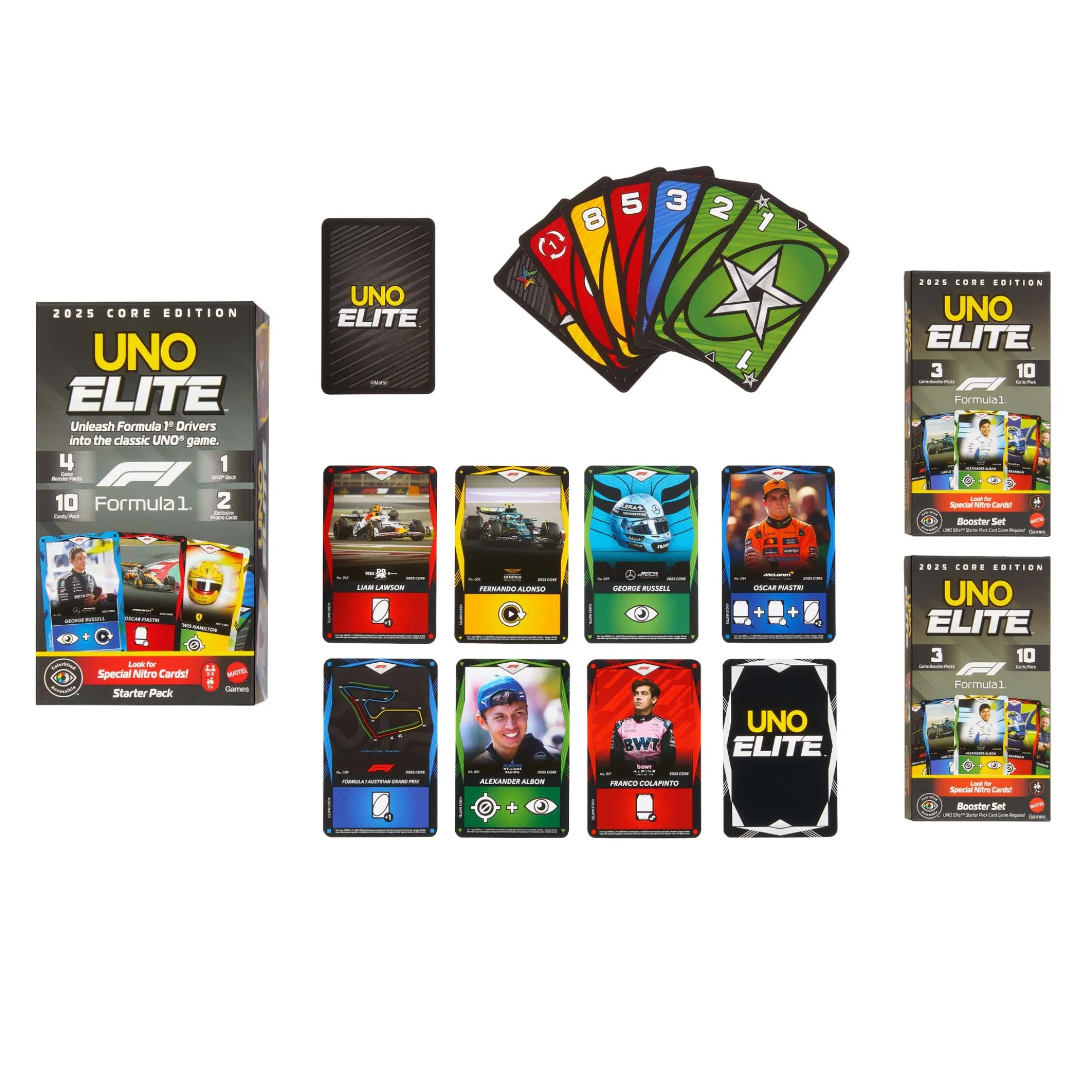 UNO Elite Formula 1® 2025 Core Edition Booster Set 2-Pack