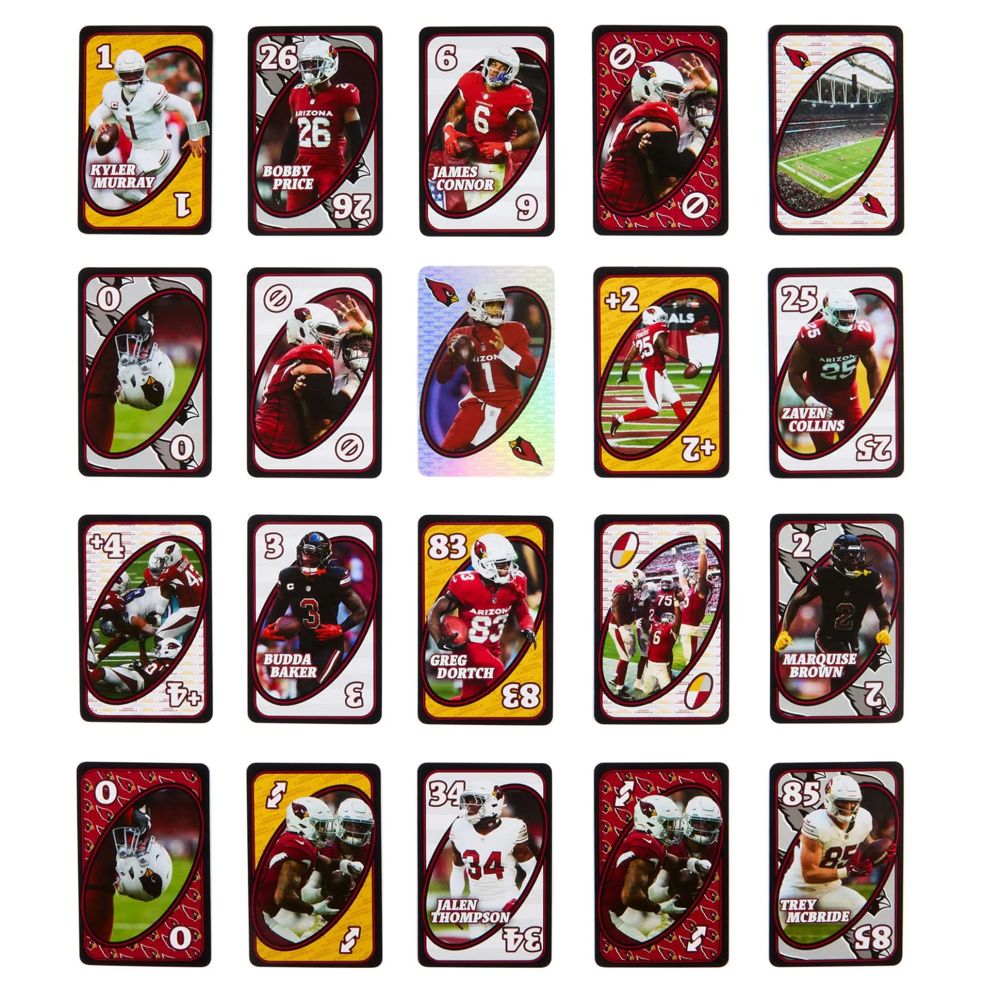 UNO Fandom NFL Arizona Cardinals Game Deck