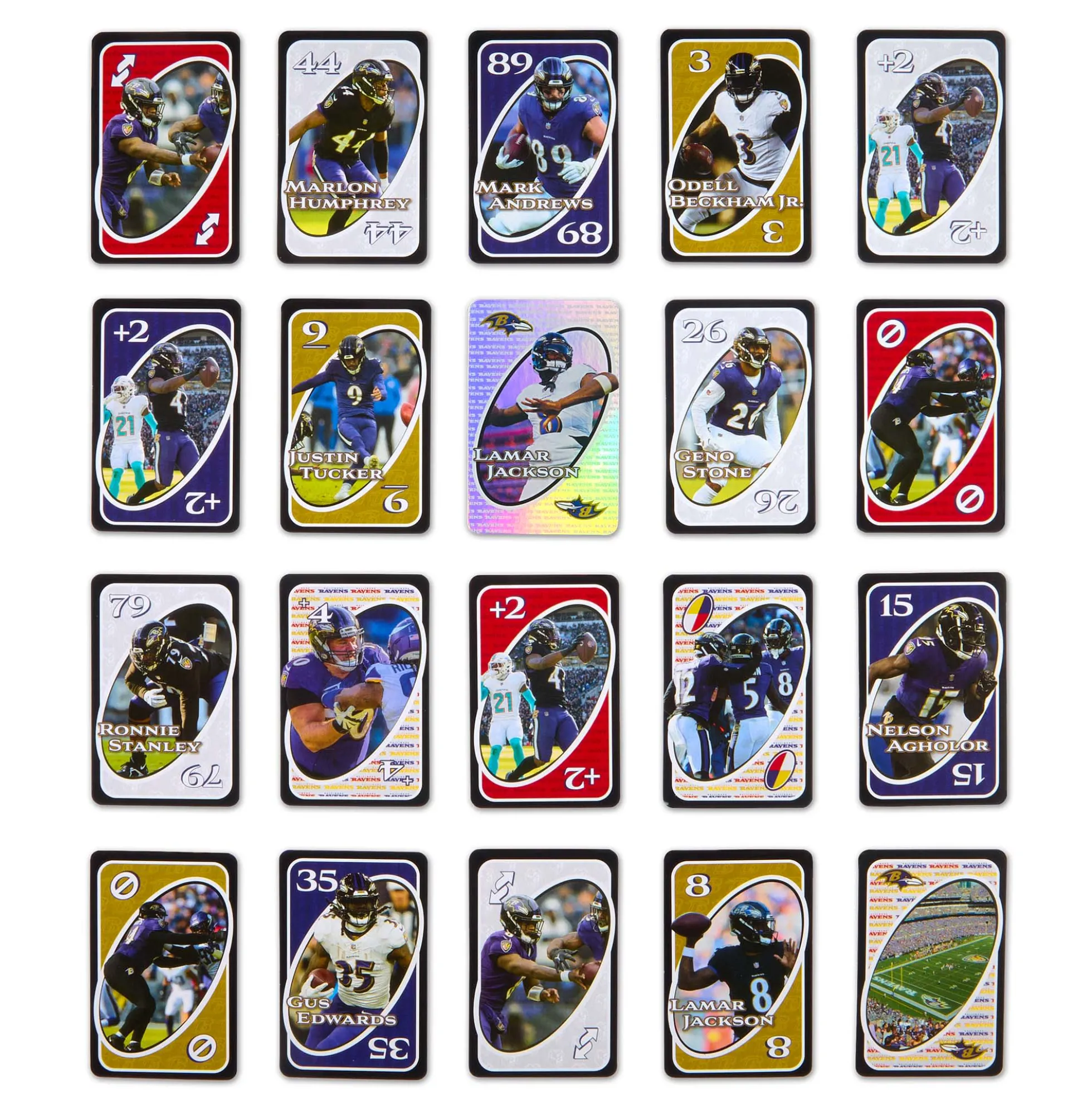 UNO Fandom NFL Baltimore Ravens Game Deck