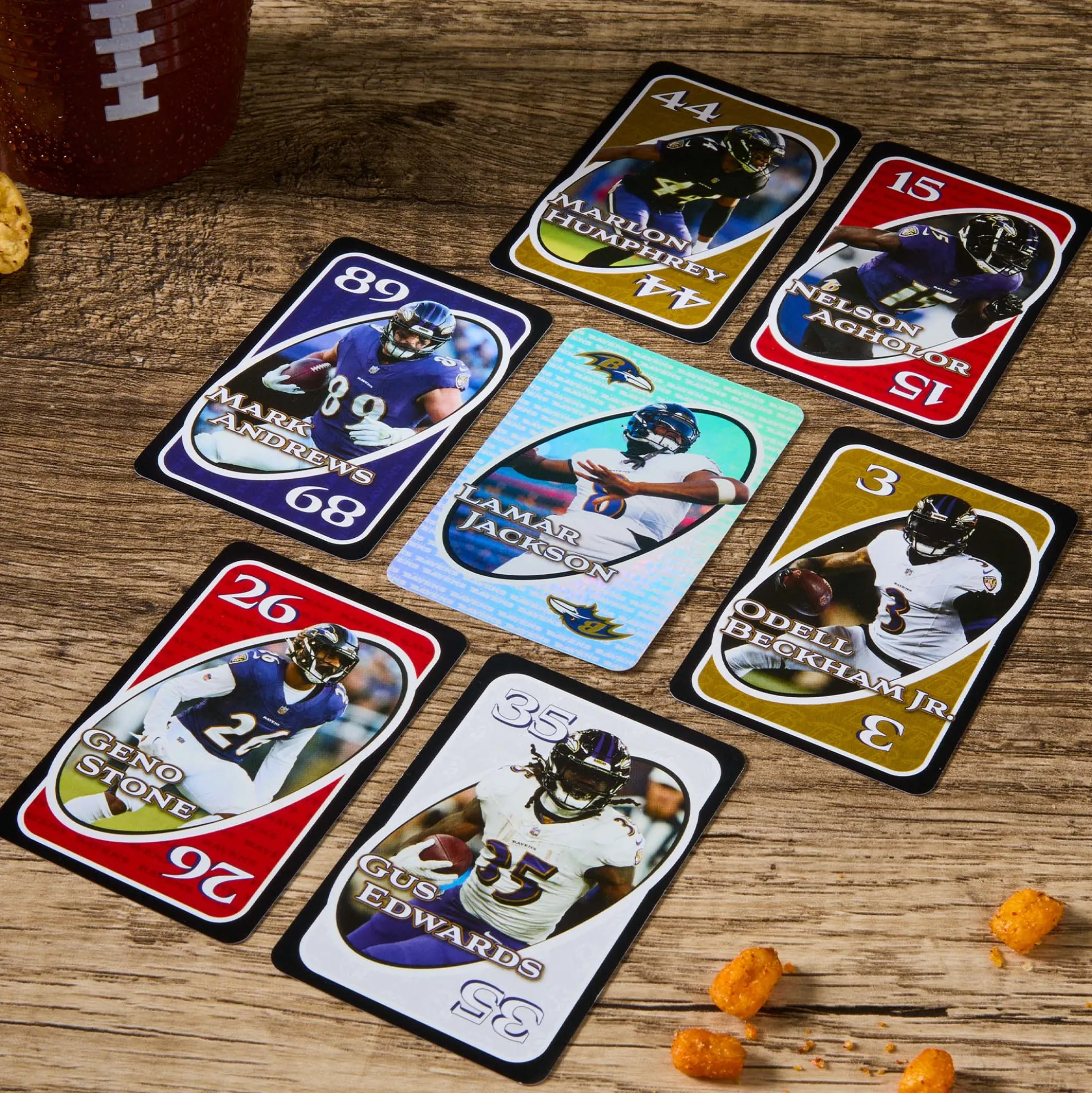 UNO Fandom NFL Baltimore Ravens Game Deck