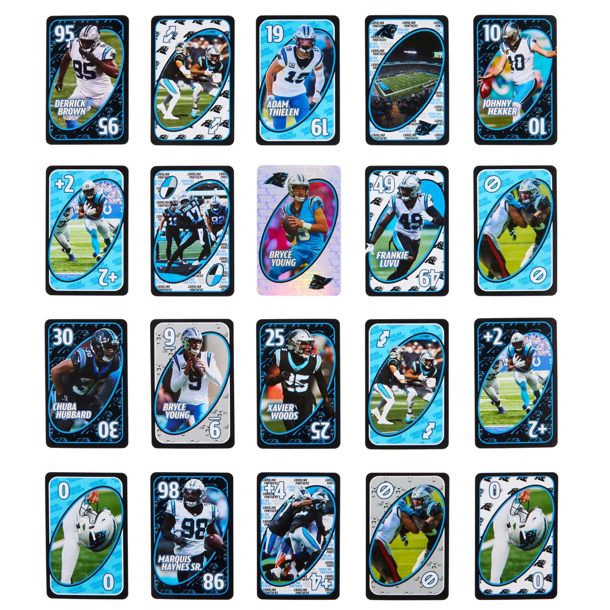 UNO Fandom NFL Carolina Panthers Game Deck