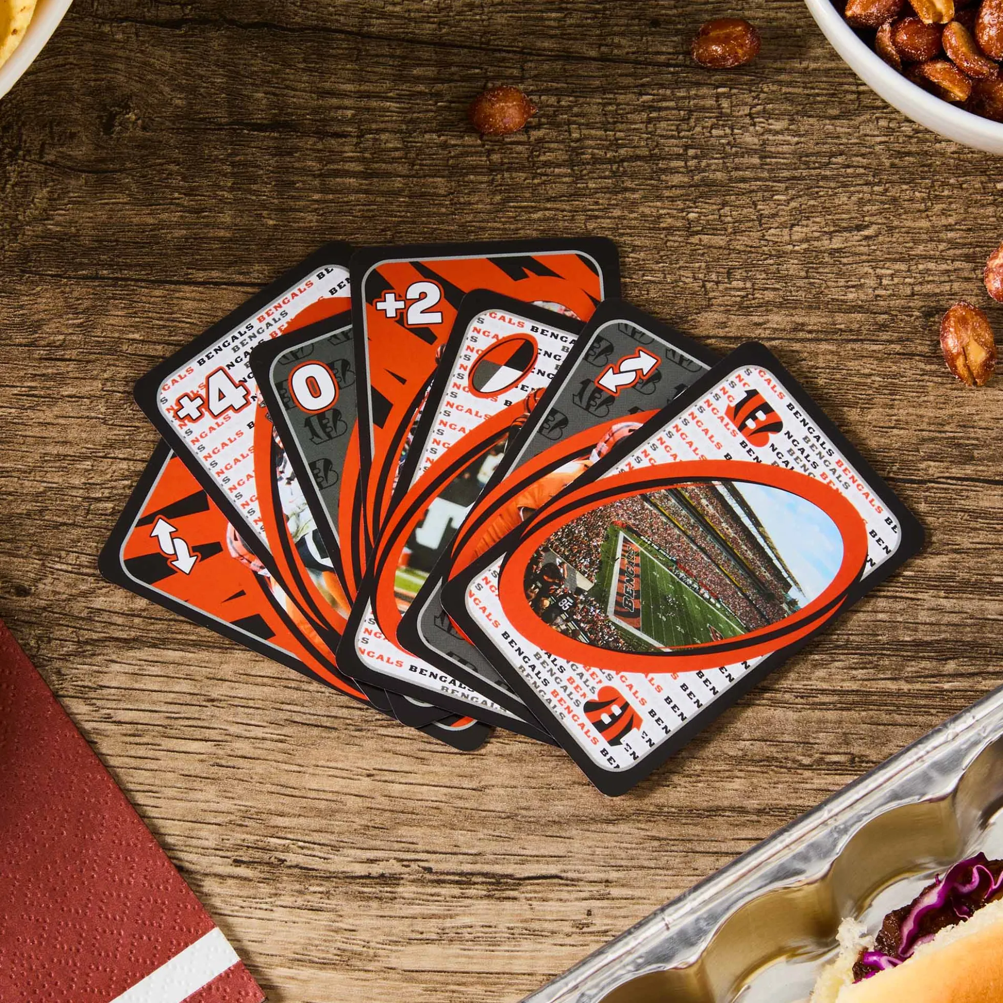 UNO Fandom NFL Cincinnati Bengals Game Deck