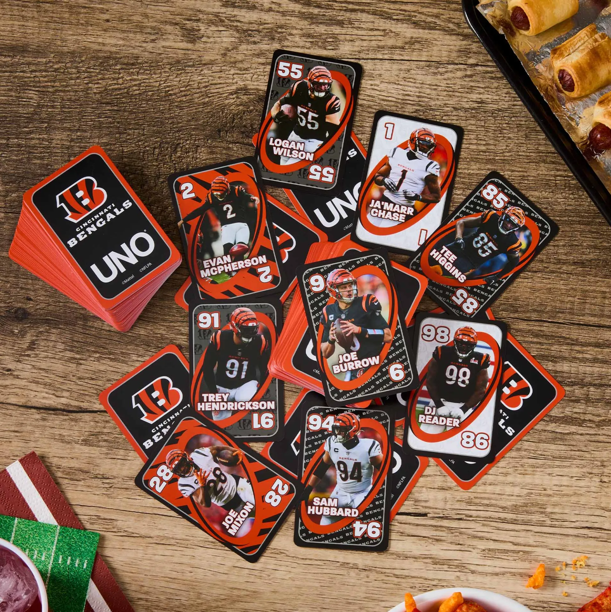 UNO Fandom NFL Cincinnati Bengals Game Deck