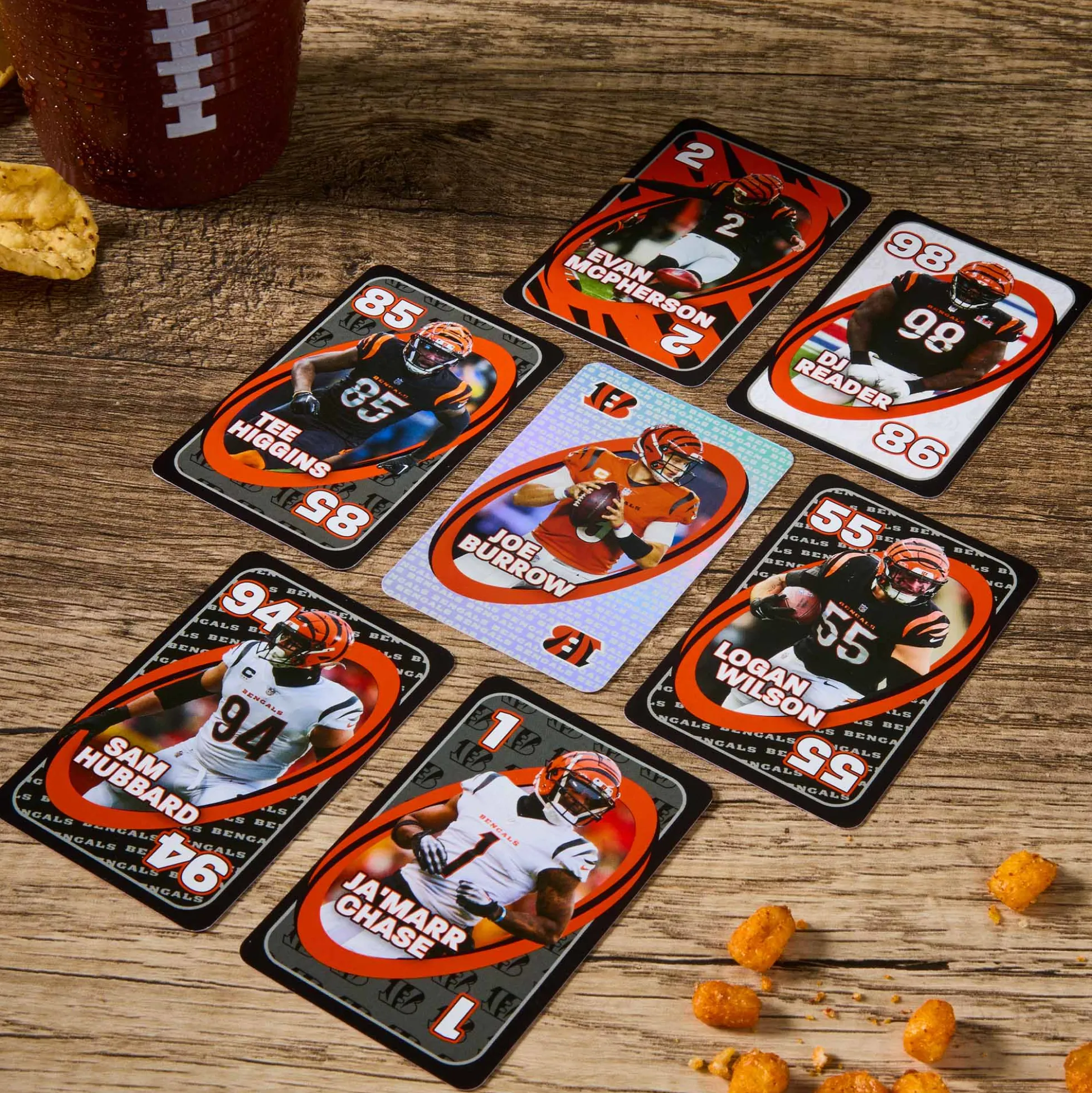 UNO Fandom NFL Cincinnati Bengals Game Deck