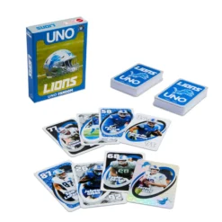 UNO Fandom NFL Detroit Lions Game Deck
