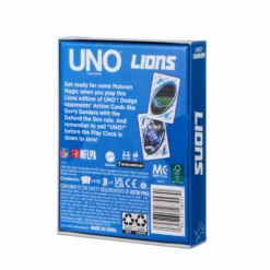UNO Fandom NFL Detroit Lions Game Deck