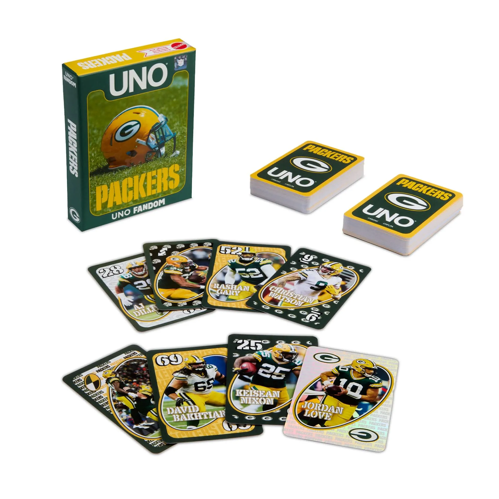UNO Fandom NFL Green Bay Packers Game Deck