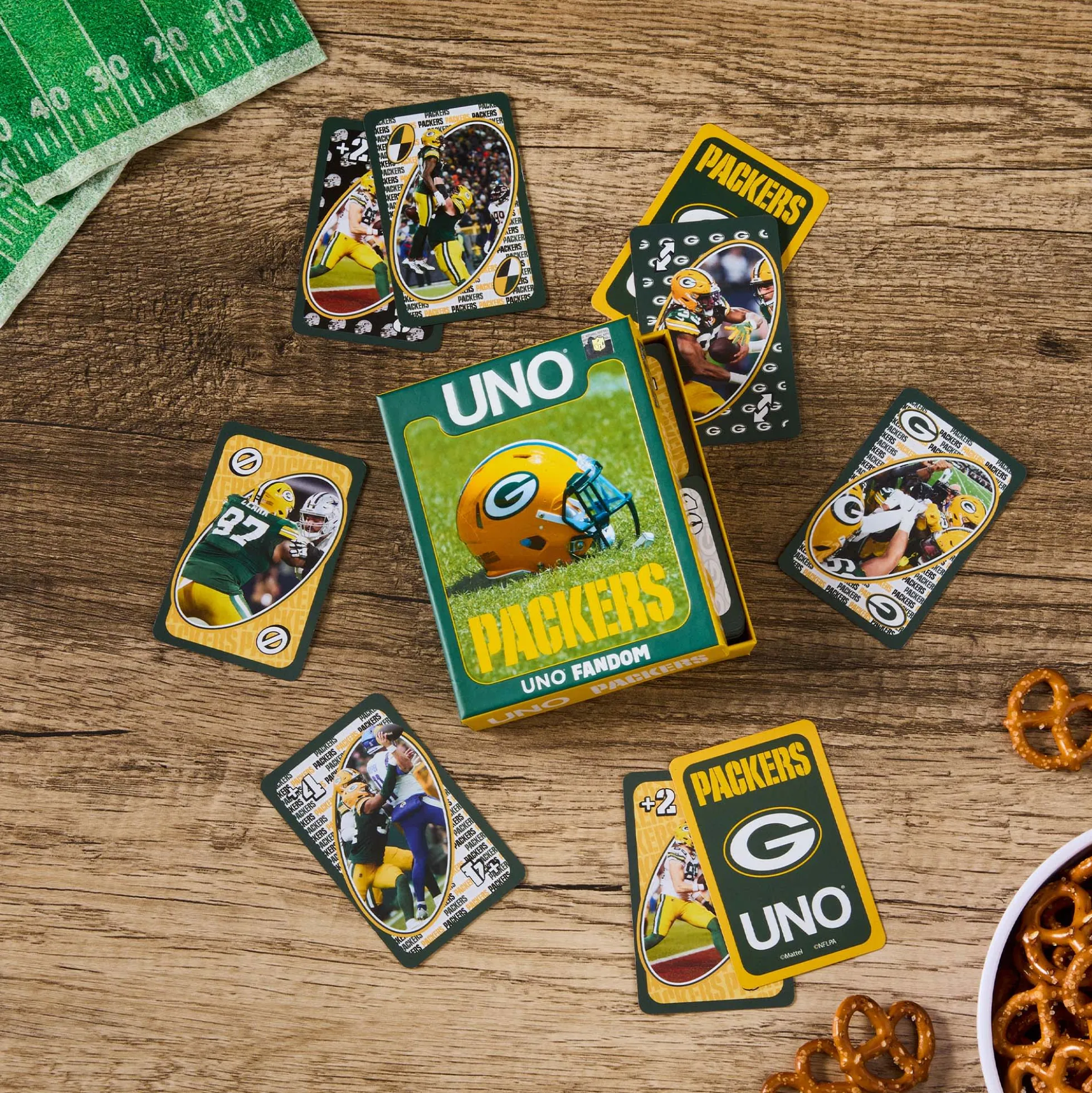 UNO Fandom NFL Green Bay Packers Game Deck