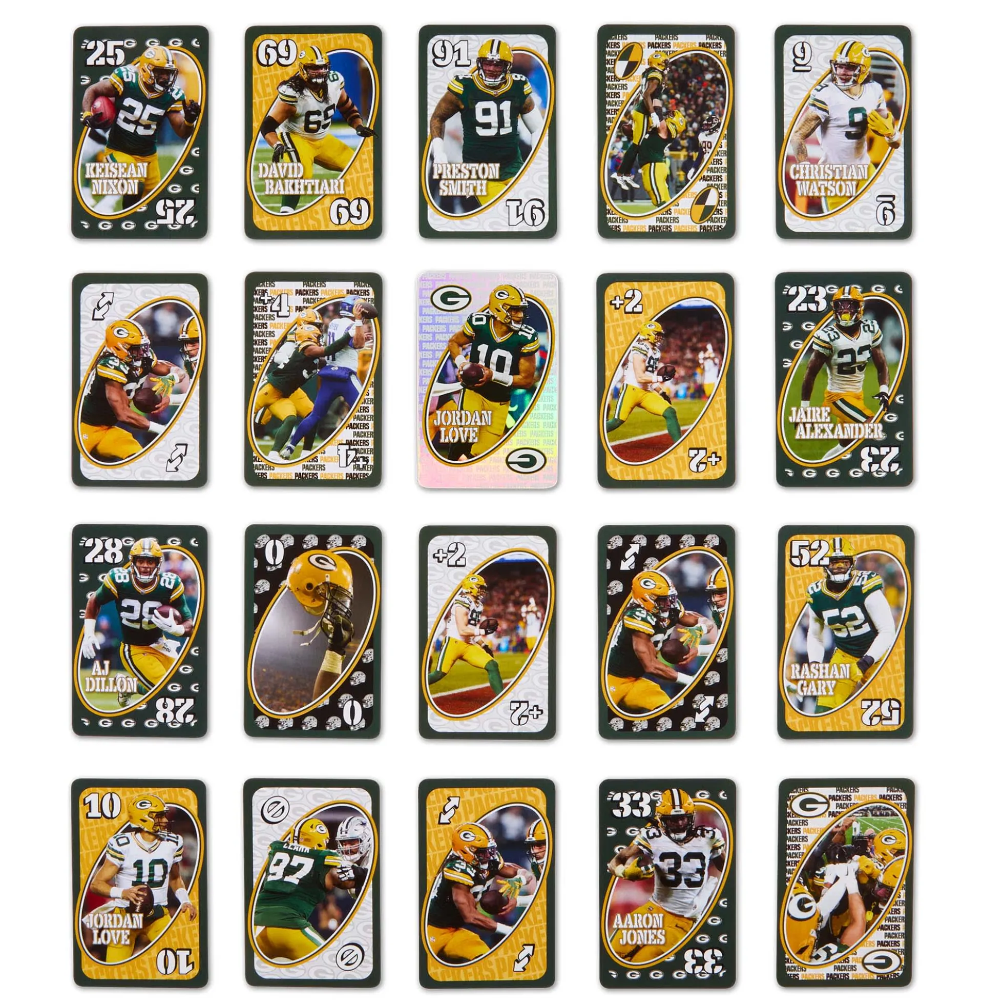 UNO Fandom NFL Green Bay Packers Game Deck