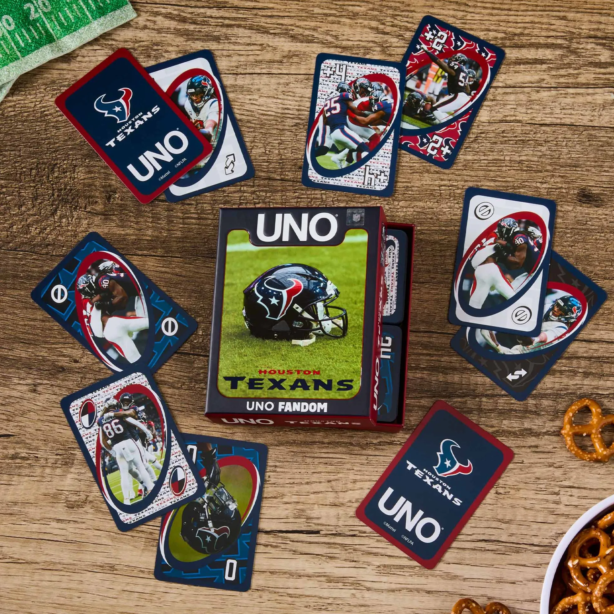 UNO Fandom NFL Houston Texans Game Deck
