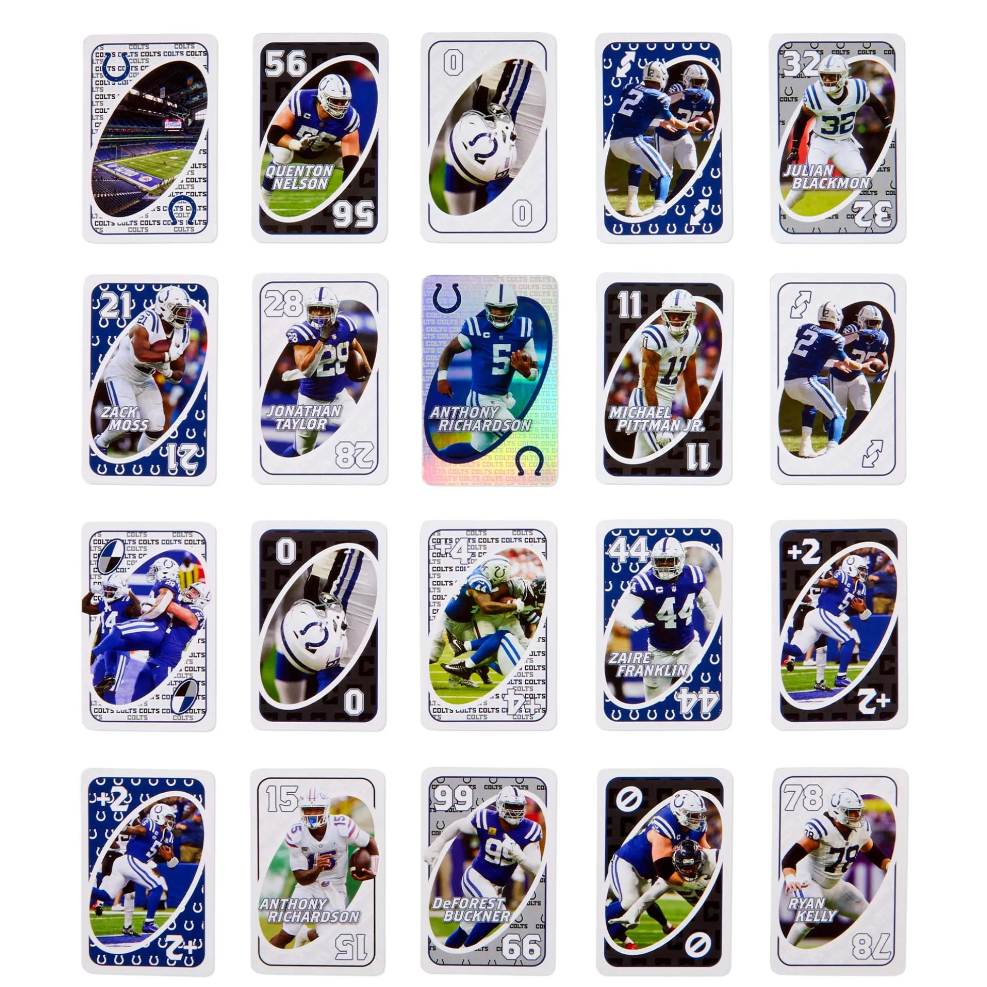 UNO Fandom NFL Indianapolis Colts Game Deck