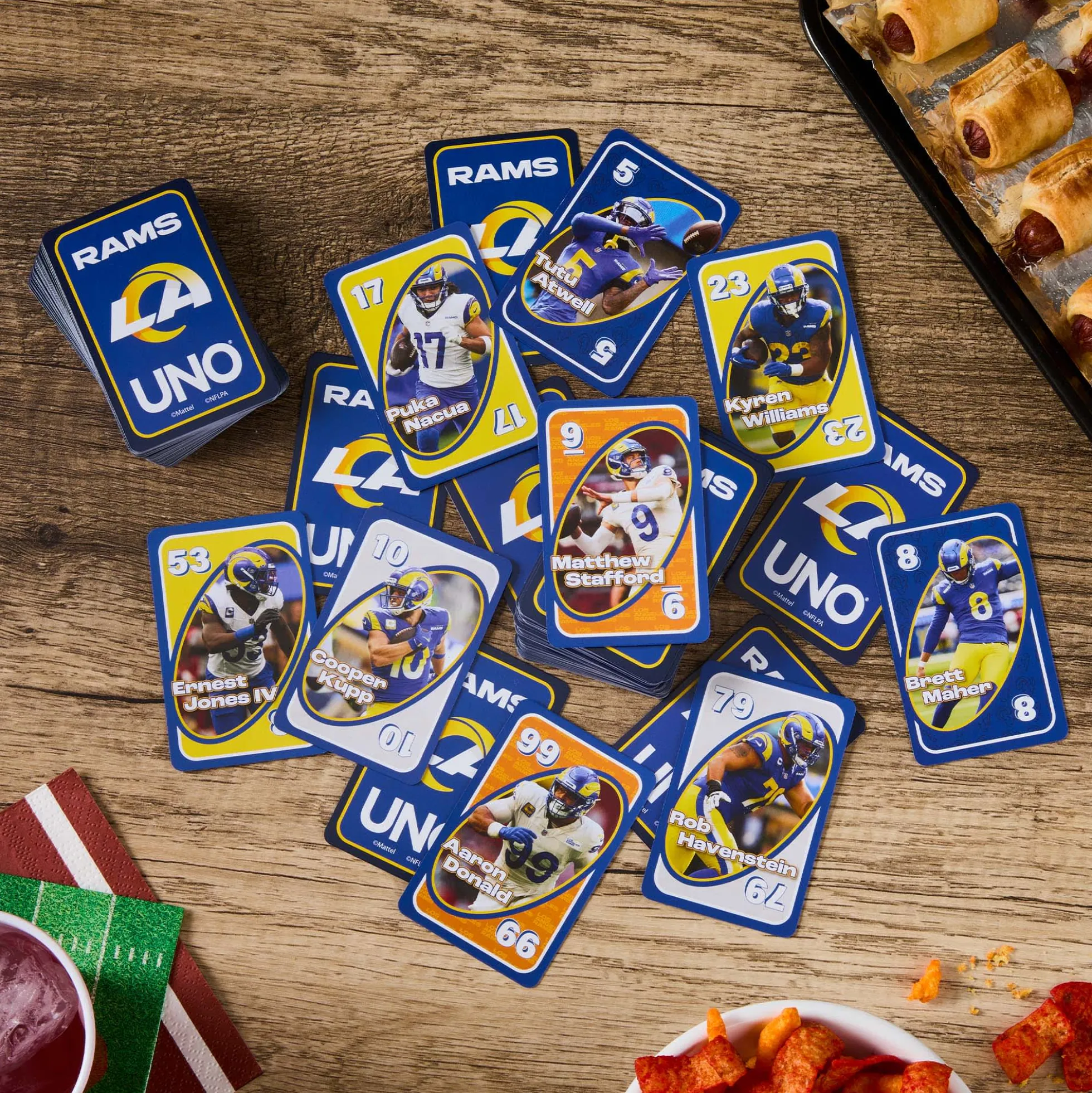 UNO Fandom NFL Los Angeles Rams Game Deck