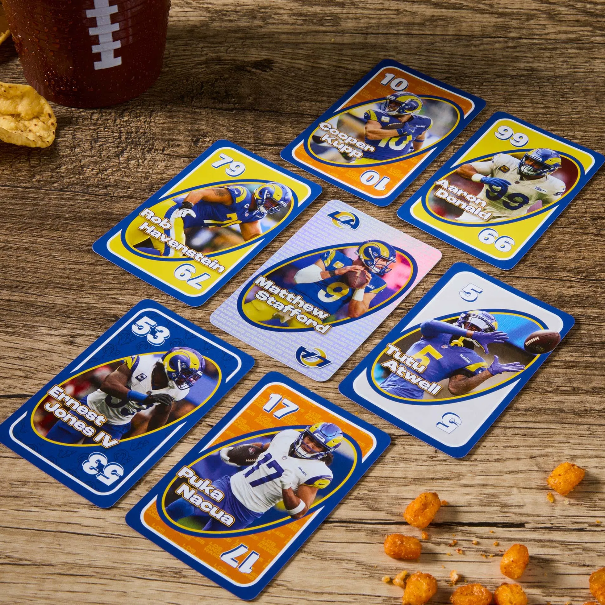 UNO Fandom NFL Los Angeles Rams Game Deck